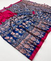Ajrakh Luxe By Girnar Semi Modal Fancy Saree Wholesale Clothing Suppliers In India
